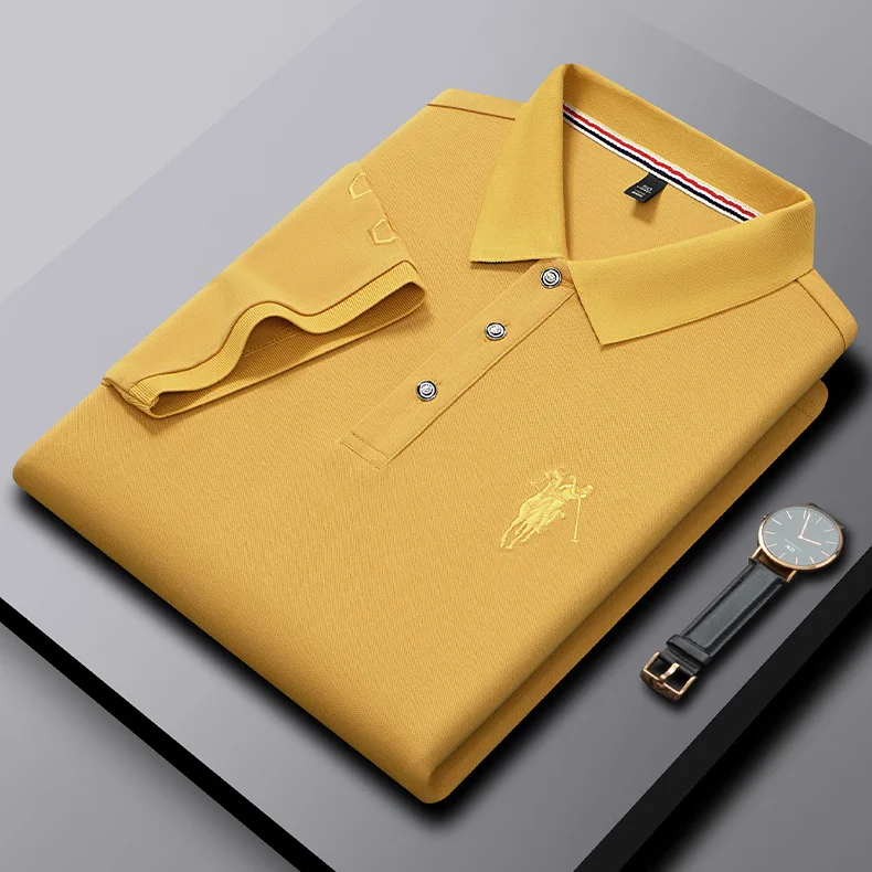 Stylish Leisure Polo Shirt with Colorful Collar Design