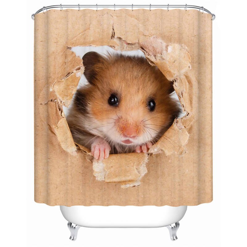 

Hamster - Print Shower Curtain, 180*180cm, 501 Original