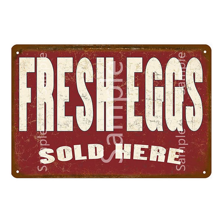 Fresh - Vintage Tin Signs/Wooden Signs - 7.9x11.8in & 11.8x15.7in