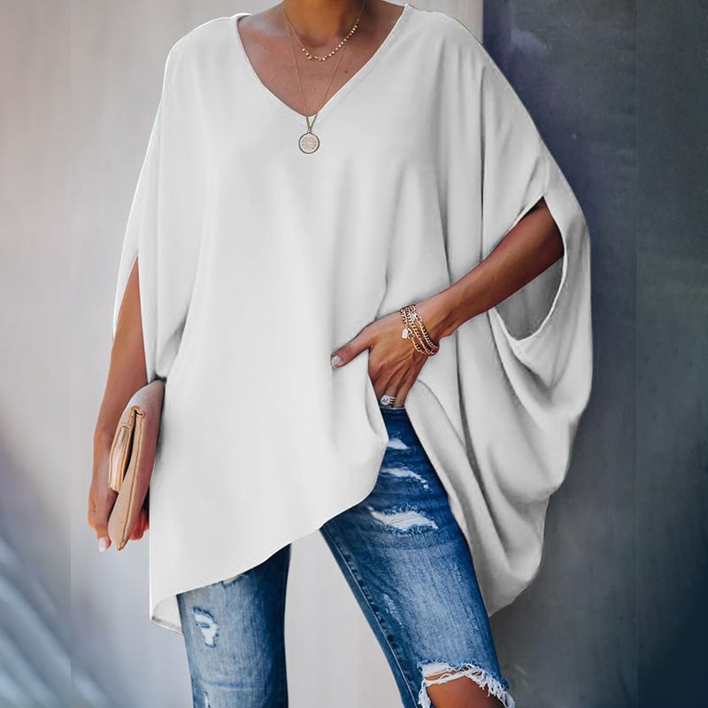 Casual V-neck Blouse