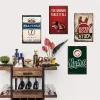 4pcs - Drinks - Vintage Metal Signs(8*12Inch/12*16Inch) - Bar