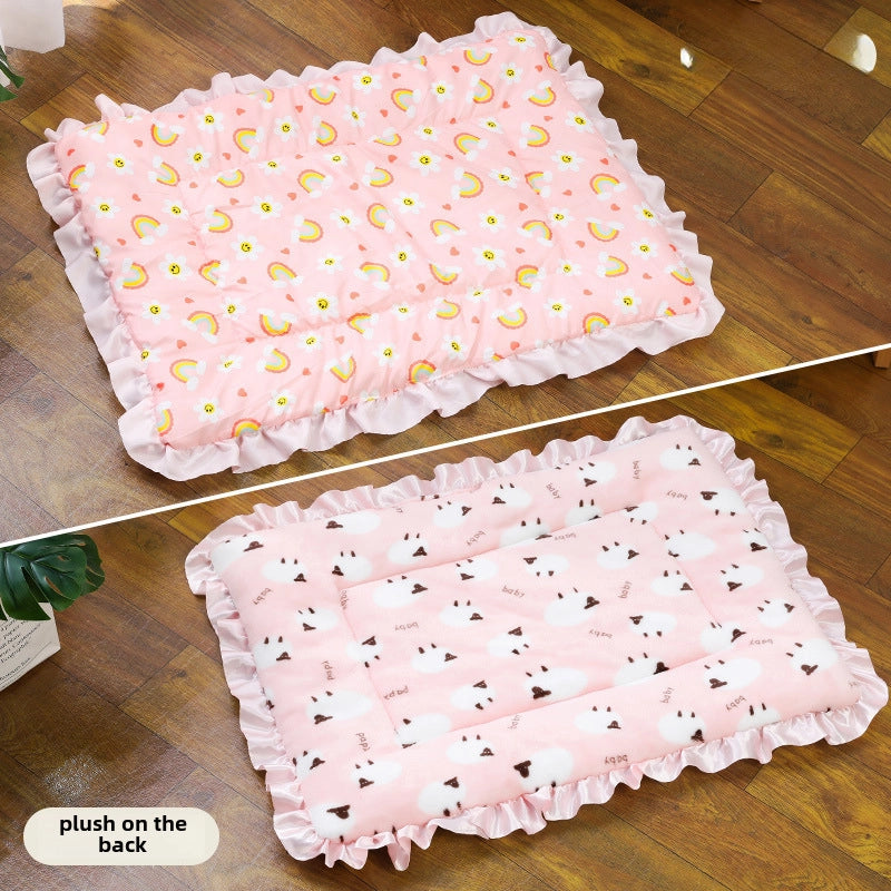 Spot Pet Sleeping Mat Thickened Autumn And Winter Warm Mat Cat Dog Universal Blanket Mat Pet Supplies
