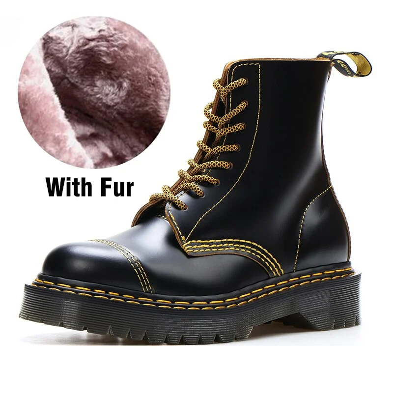 Ankle Boots for Women Chunky Platform Cross Tied Motorcycle Booties Female Winter Shoes Designer Round Toe Short Boots Ladies