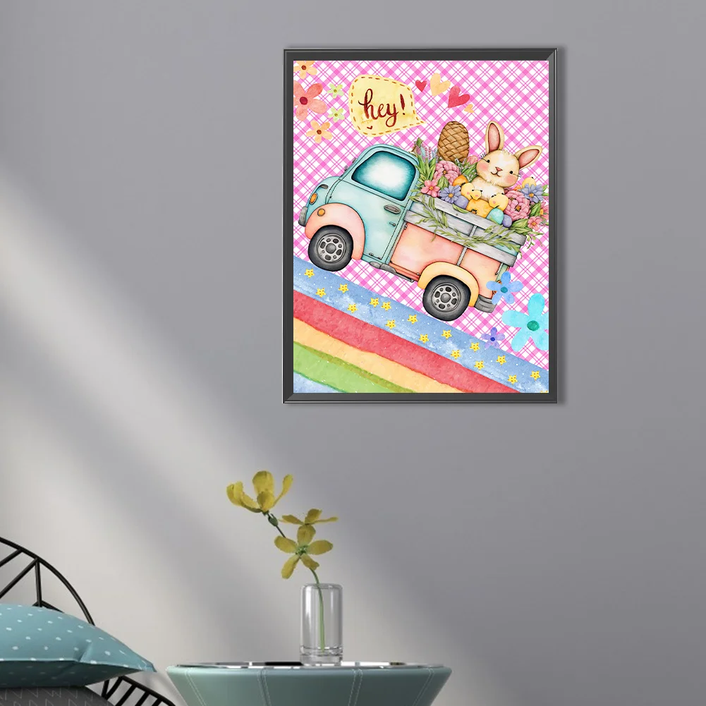 Full Round Diamond Painting 30*40cm - Toy Rabbit