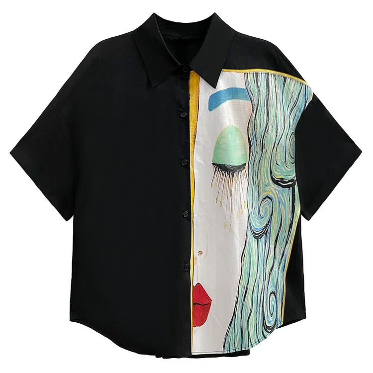Personalized Printed Short Sleeve Shirt - yankia