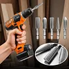 5Pcs Hex Shank Metal Grinding Drill Bits Reusable High Speed Steel Rotary Files Multi-Purpose High Speed Steel Multi-Material Carving Tool for Soft Metal Stone Carving