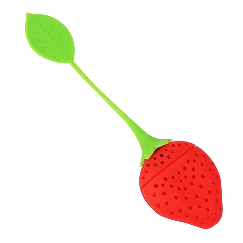 

Cute Silicone Tea Strainer Strawberry Shape Tea Leaf Coffee Filter Infuser, 501 Original