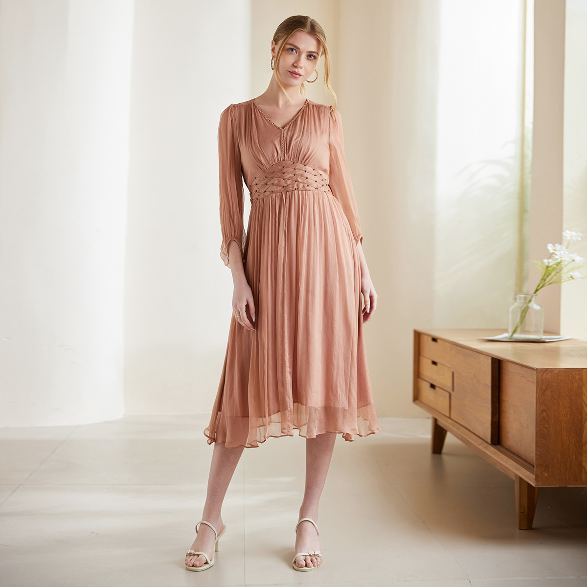 Women' Silk Dress Multi-color Summer Style REAL SILK LIFE