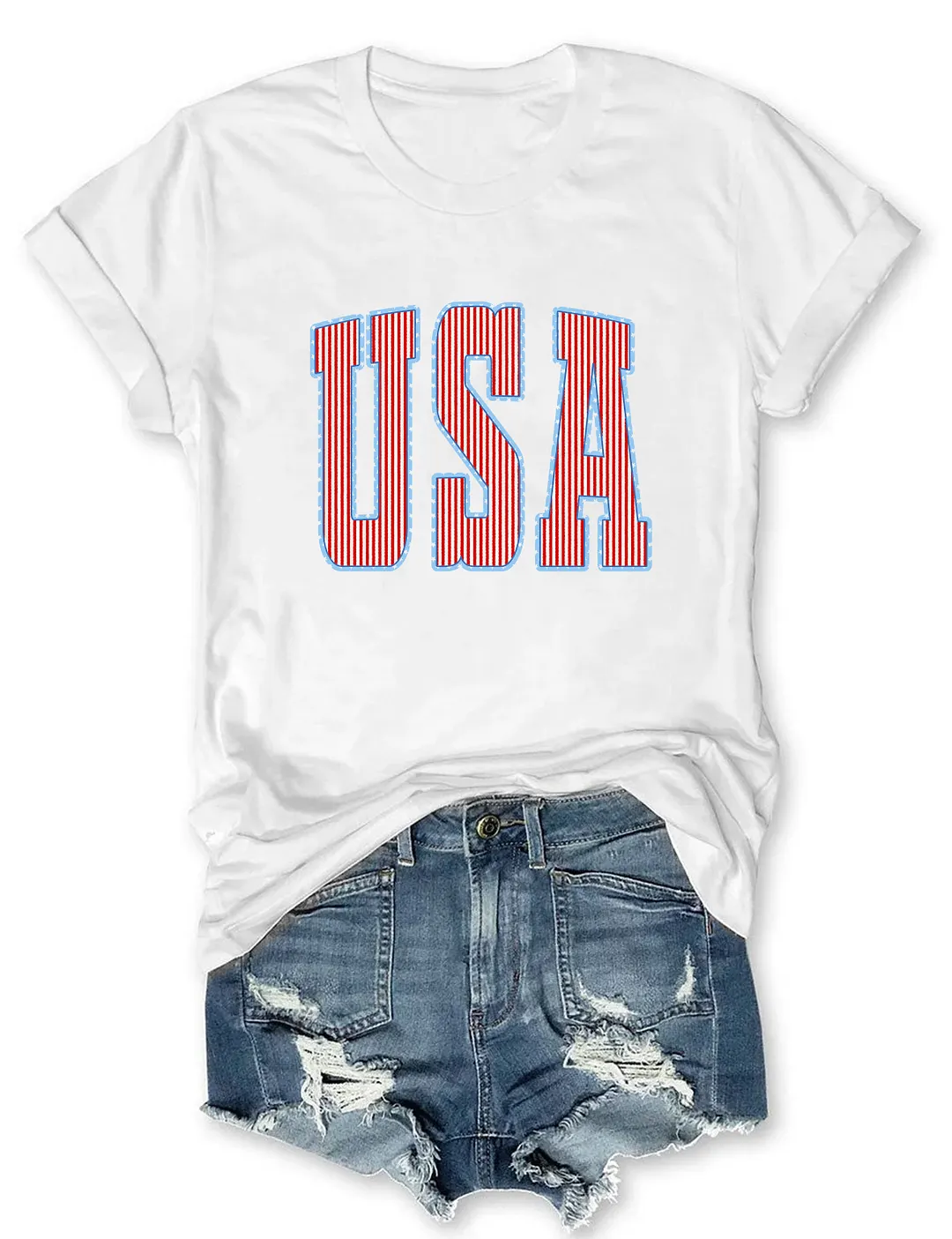 Cute Stripes USA T-shirt