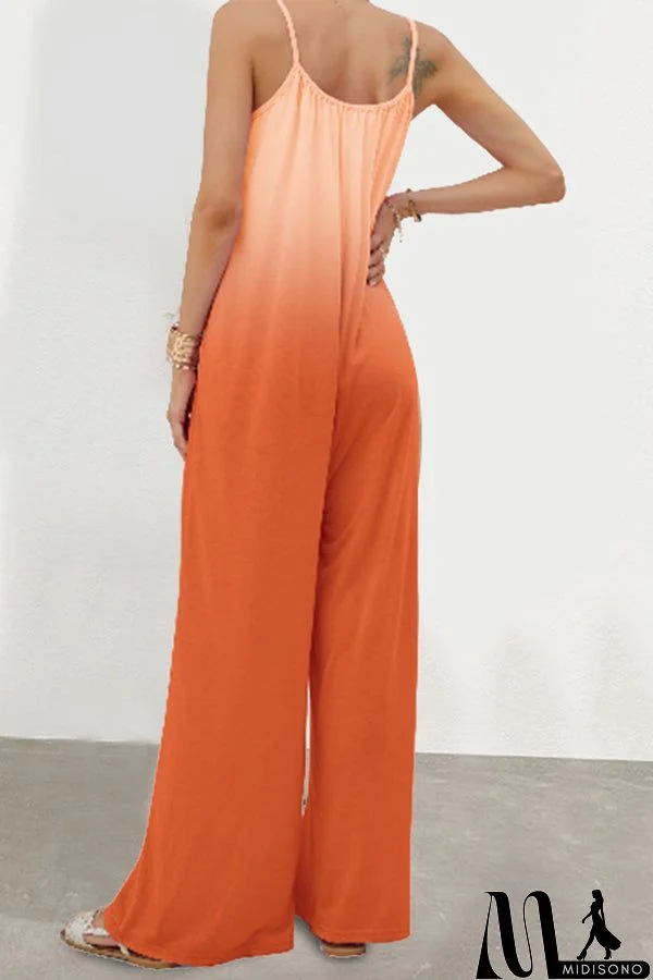 Summer New Women's Casual Loose Sleeveless High Waist Jumpsuit