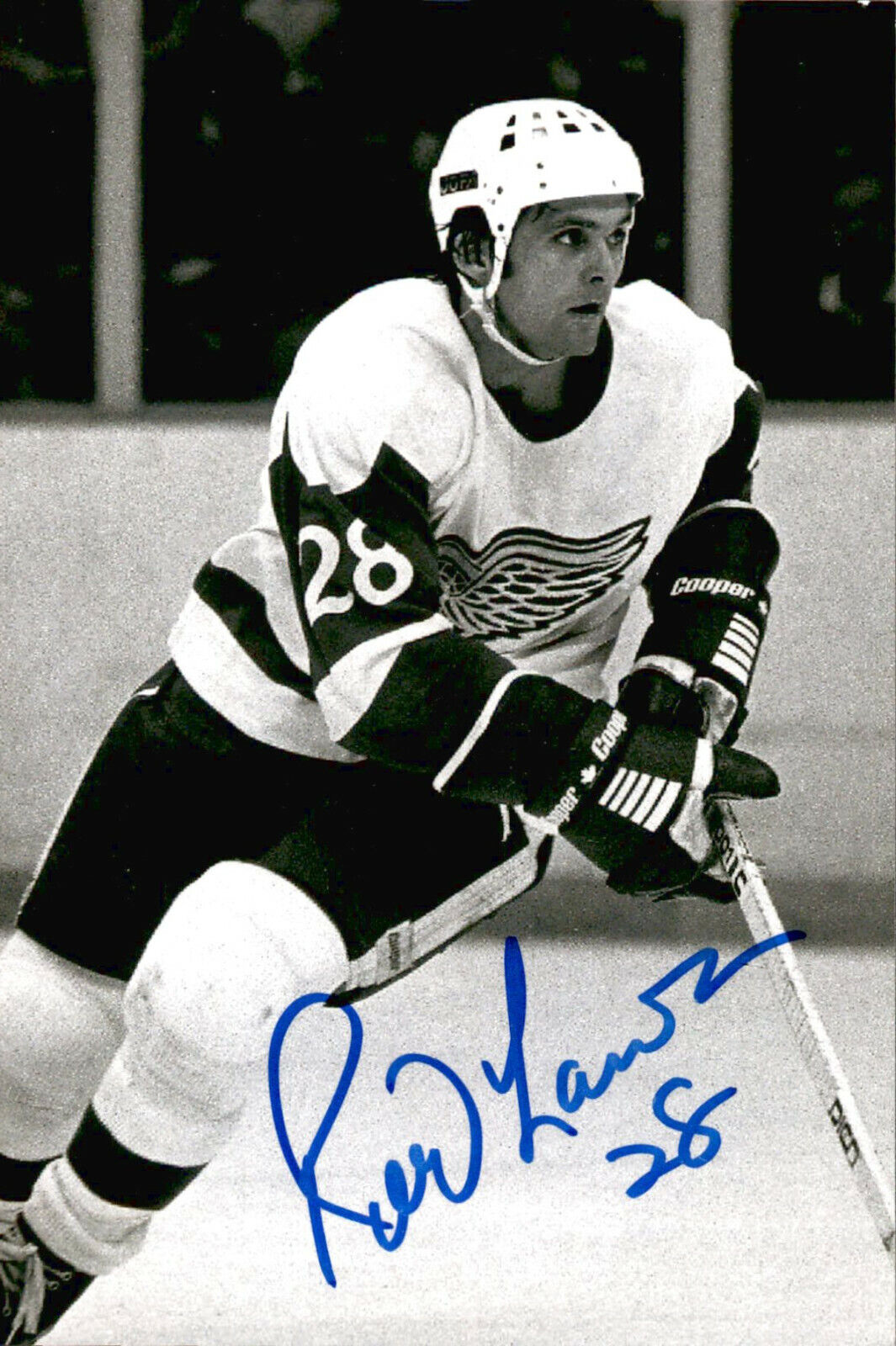 Reed Larson SIGNED autographed 4x6 Photo Poster painting DETROIT RED WINGS #2