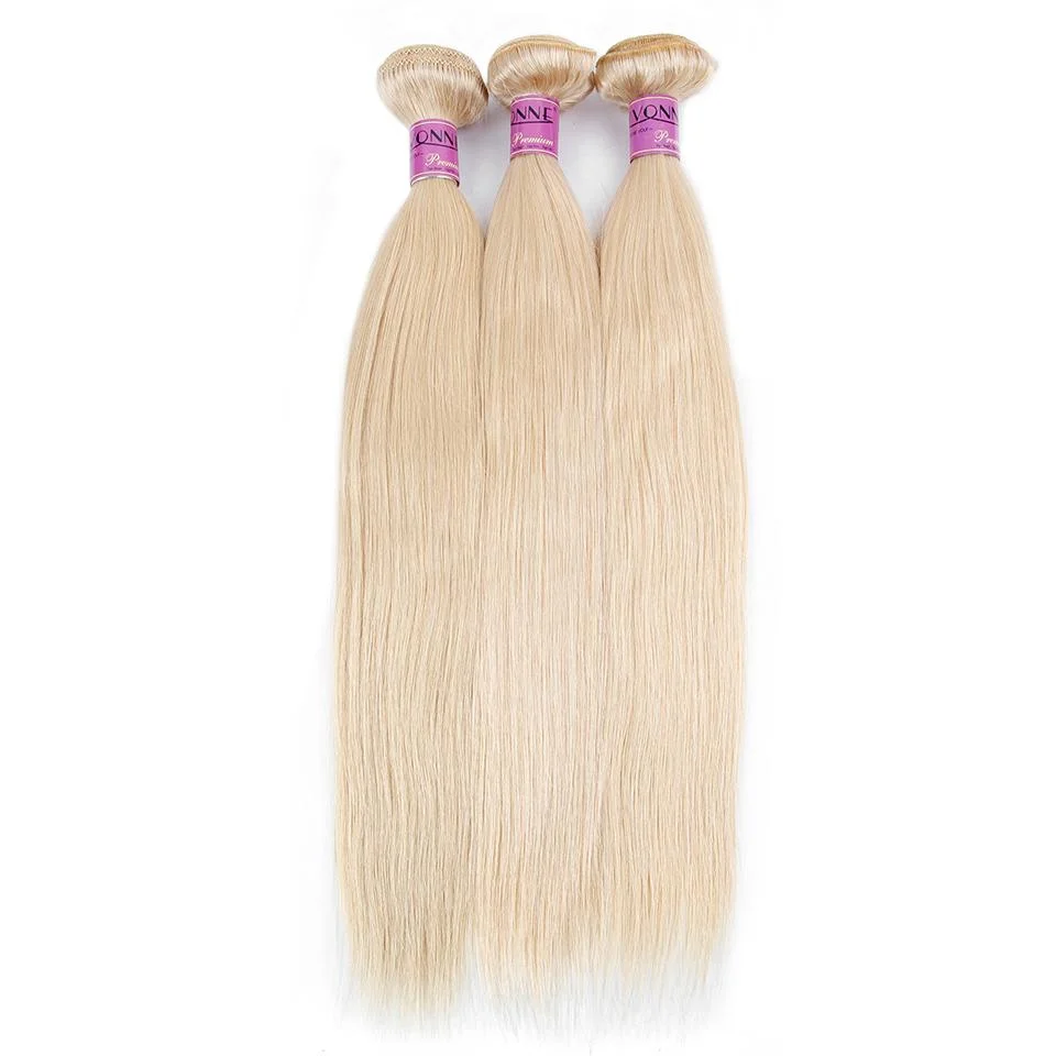 YVONNE Blonde Virgin Hair 1 Bundle 613 Natural Straight Brazilian Hair Weave 
