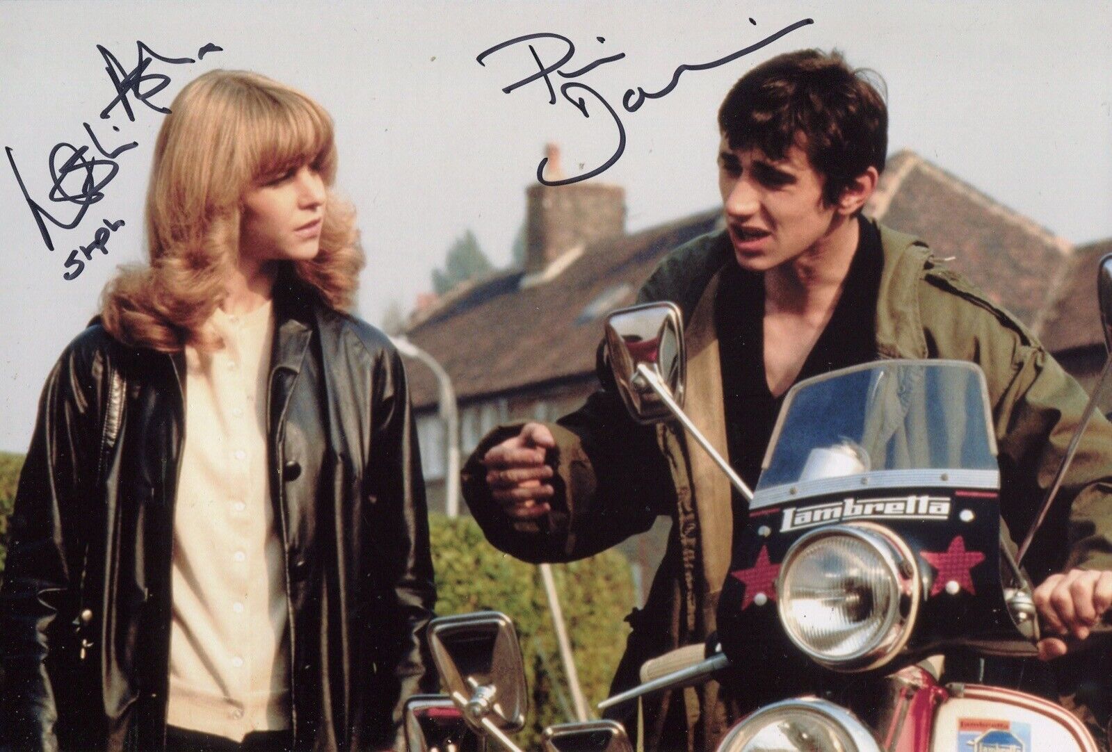 Phil Daniels and Leslie Ash signed QUADROPHENIA movie Photo Poster painting - UACC DEALER