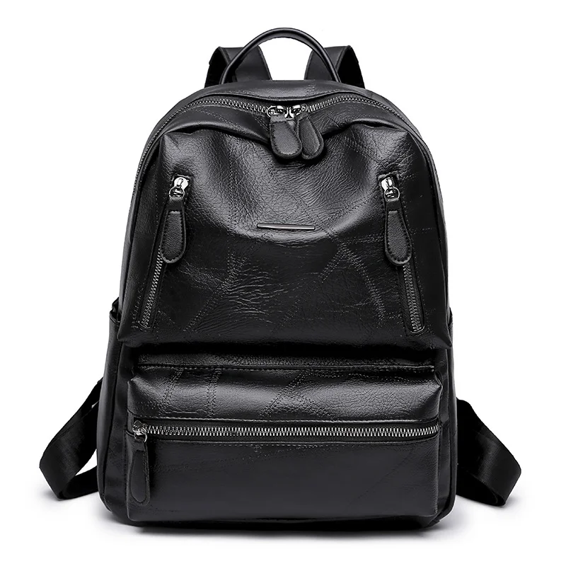 Soft Leather Shoulder Travel Bag