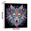 Framed Diamond Painting - Special Shaped - Wolf (25x25cm)