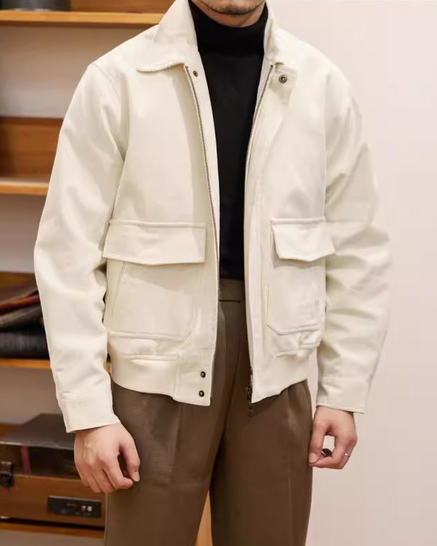 Men's Apricot Gentleman Vintage Trench Jacket