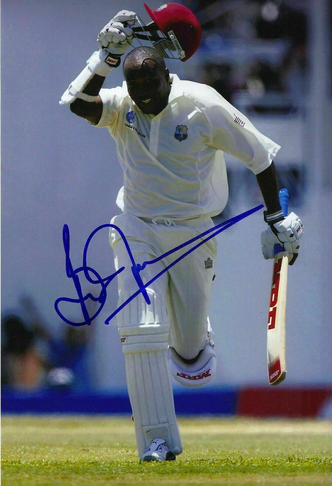 Brian Lara Signed 12X8 Photo Poster painting ICONIC West Indies CRICKETER AFTAL COA (2657)