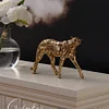 Farich's "Enameled Leopard" Art Ornament in Gold