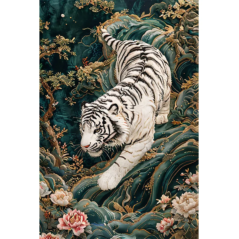 Full Round Diamond Painting - Tiger(Canvas|40*60cm)