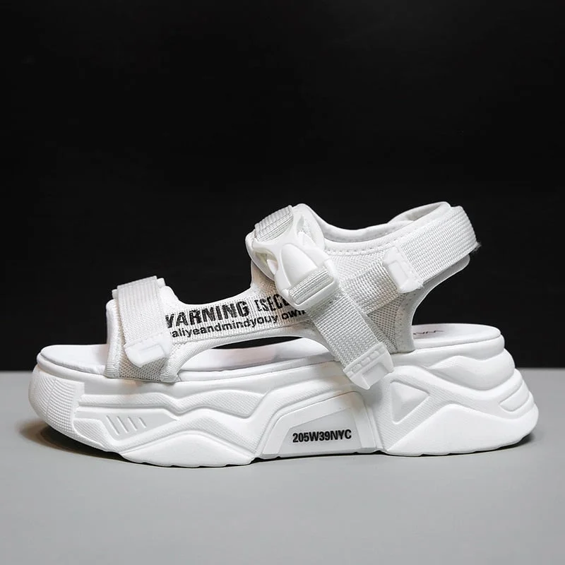 Fujin 6cm Women Sandals Cute Comfy Shoes Comfortable Ladies 2021 Slides Stylish Shoes Women Summer open toe Platform Sandals