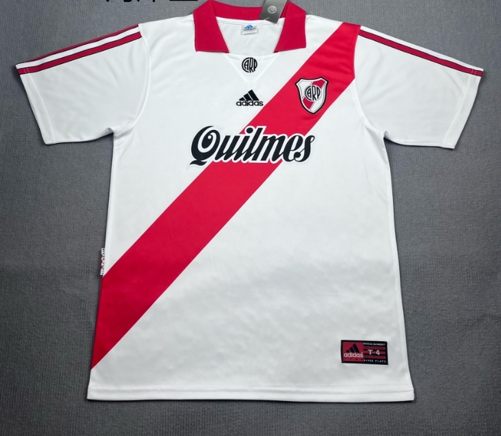 1998-1999 Retro River Plate Home Football Shirt 1:1 Thai Quality