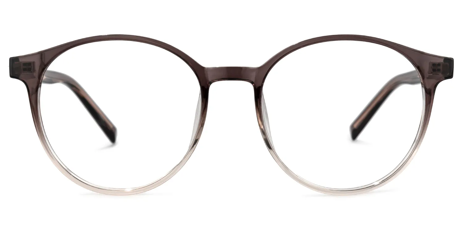 Obharnait Grau Rund Brille Grau