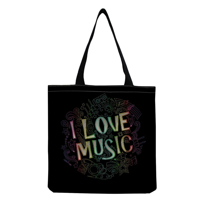 Source Piano Printed Casual Bag Harajuku Style Fashion Shoulder Bag Student Large Capacity Handbag