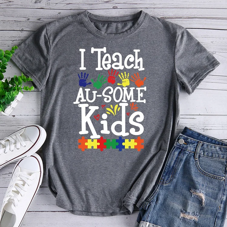 Autism Teacher Puzzle Piece T-Shirt-600650