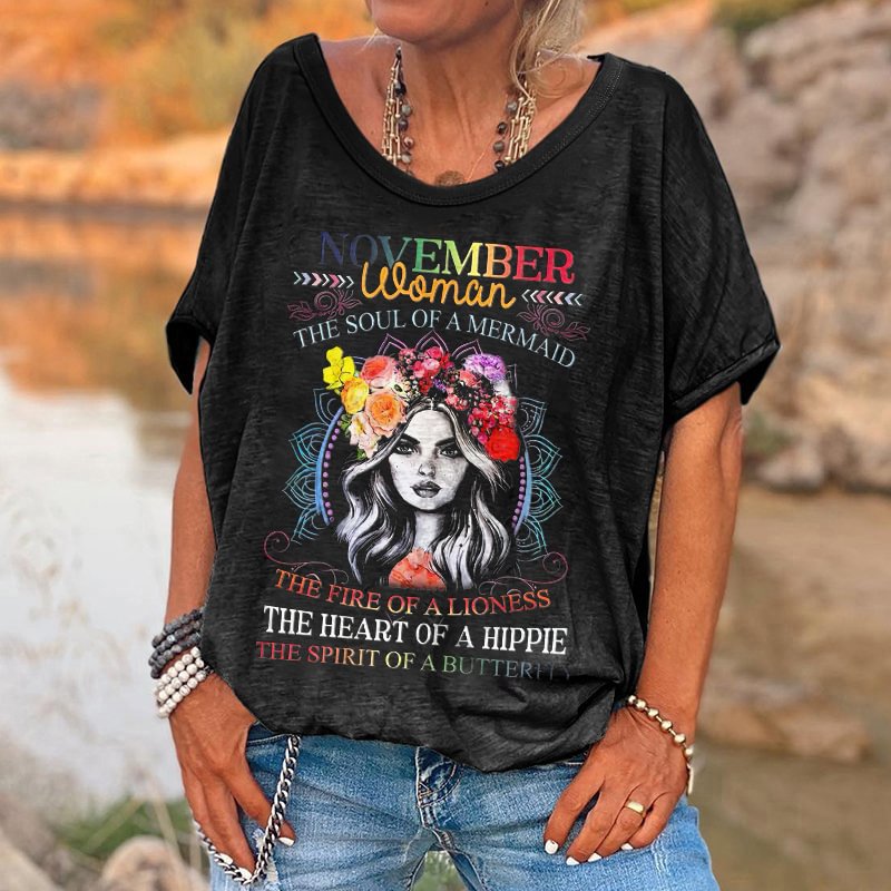 The Fire Of A Lioness Printed Women's T-shirt