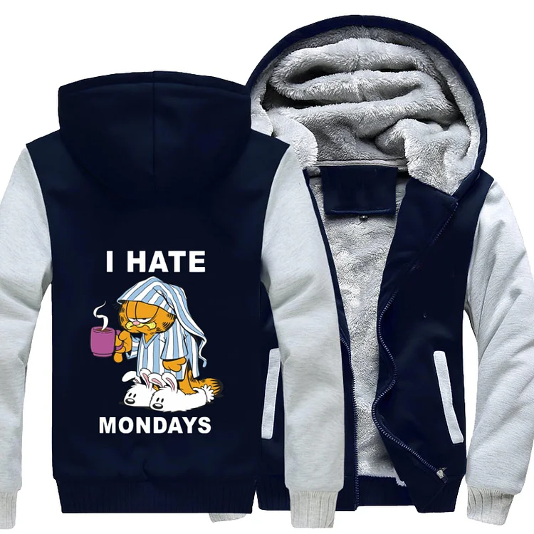 I Hate Mondays Coffee, Garfield Fleece Jacket