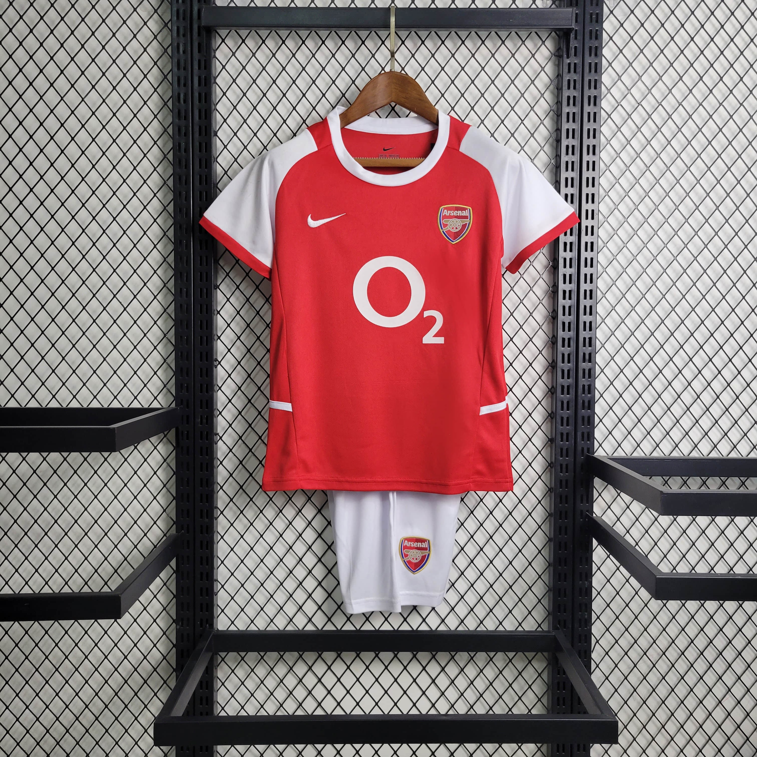 Retro Arsenal 2002-04 Home Stadium Kids Kit