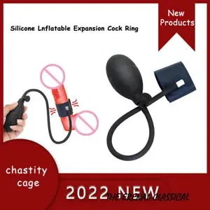 Silicone Lnflatable Expansion Ring Training Masturba