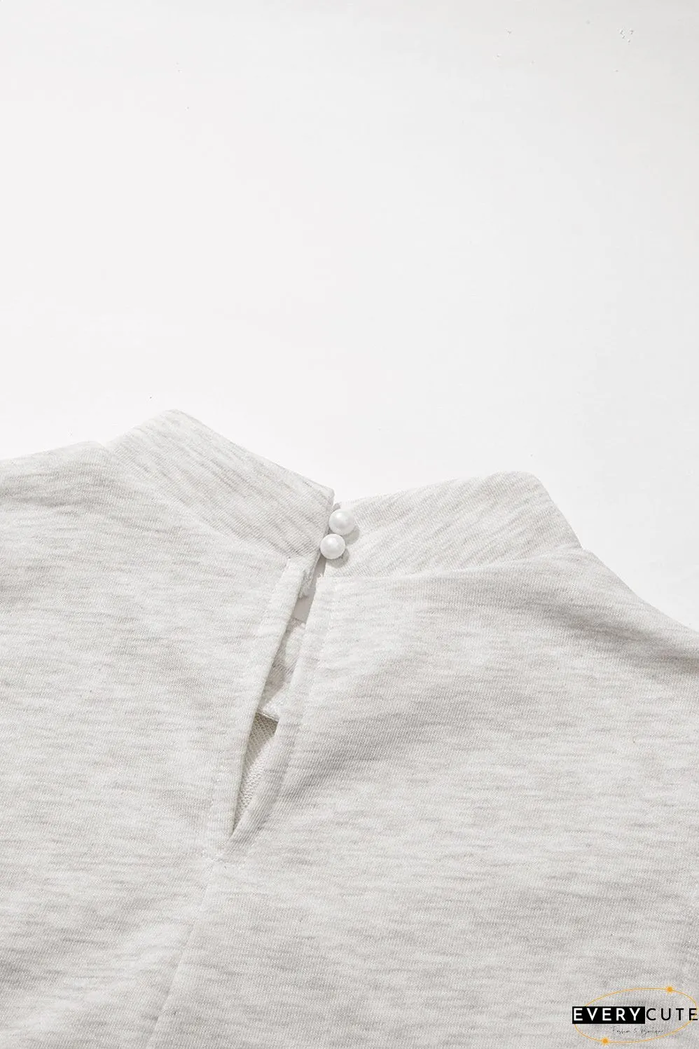 Sleeveless Ruffle Dress with Crew Neck