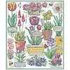 Flower Collection Cross Stitch Kit Stamped 14CT Cotton Still Life Pattern(JA033 33 x 38cm)