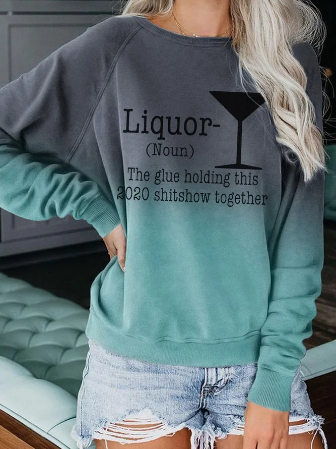 Liquor Crewneck Long Sleeve Sweatshirt
