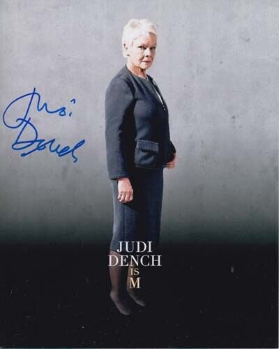 JUDI DENCH 007 JAMES BOND AUTHENTIC AUTOGRAPH AS LEGENDARY M