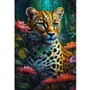 (Big Size)Leopard - 11CT Stamped Cross Stitch - 40*60cm - Animal