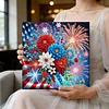 Framed Diamond Painting - Special Shaped - Independence Day (25x25cm)