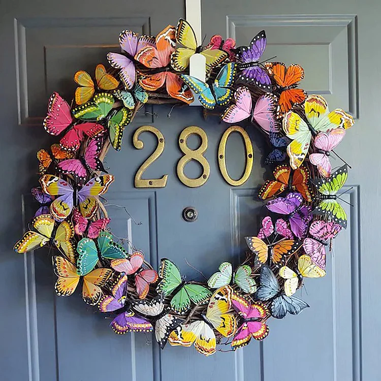 Beautiful Butterflies for Spring Door Decor