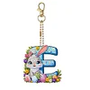 (US Only)PET Double Sided Special Shaped Easter Alphabet DIY Diamond Painting Keychain