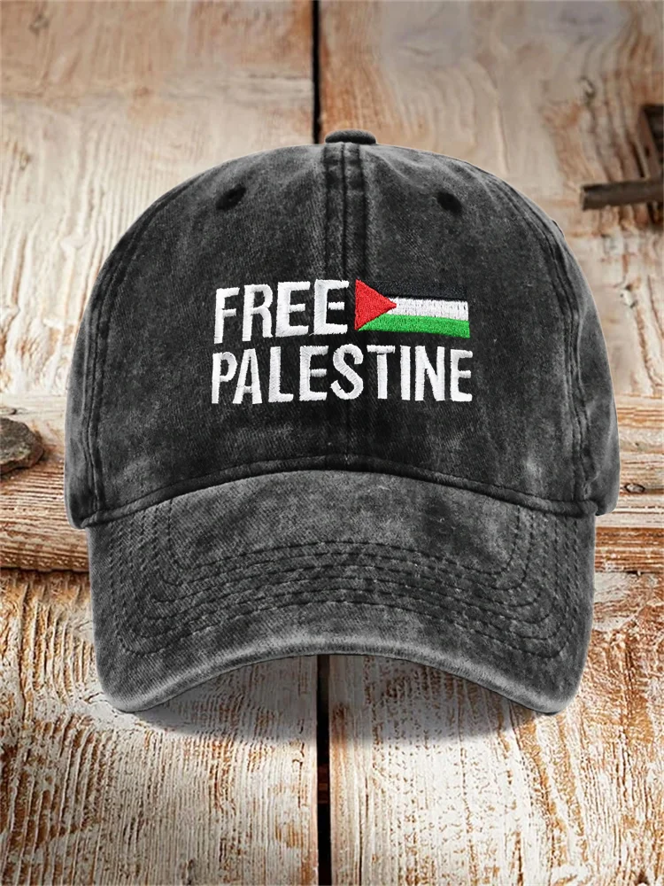 Free Palestine Flag Vintage Hat