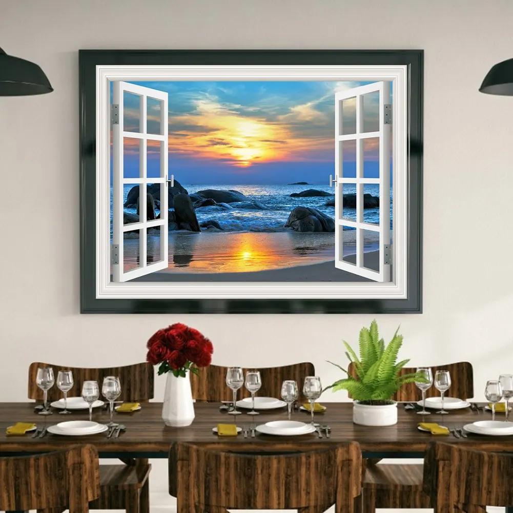Diamond Painting - Full Round Drill - Sea Landscape(40*30cm)