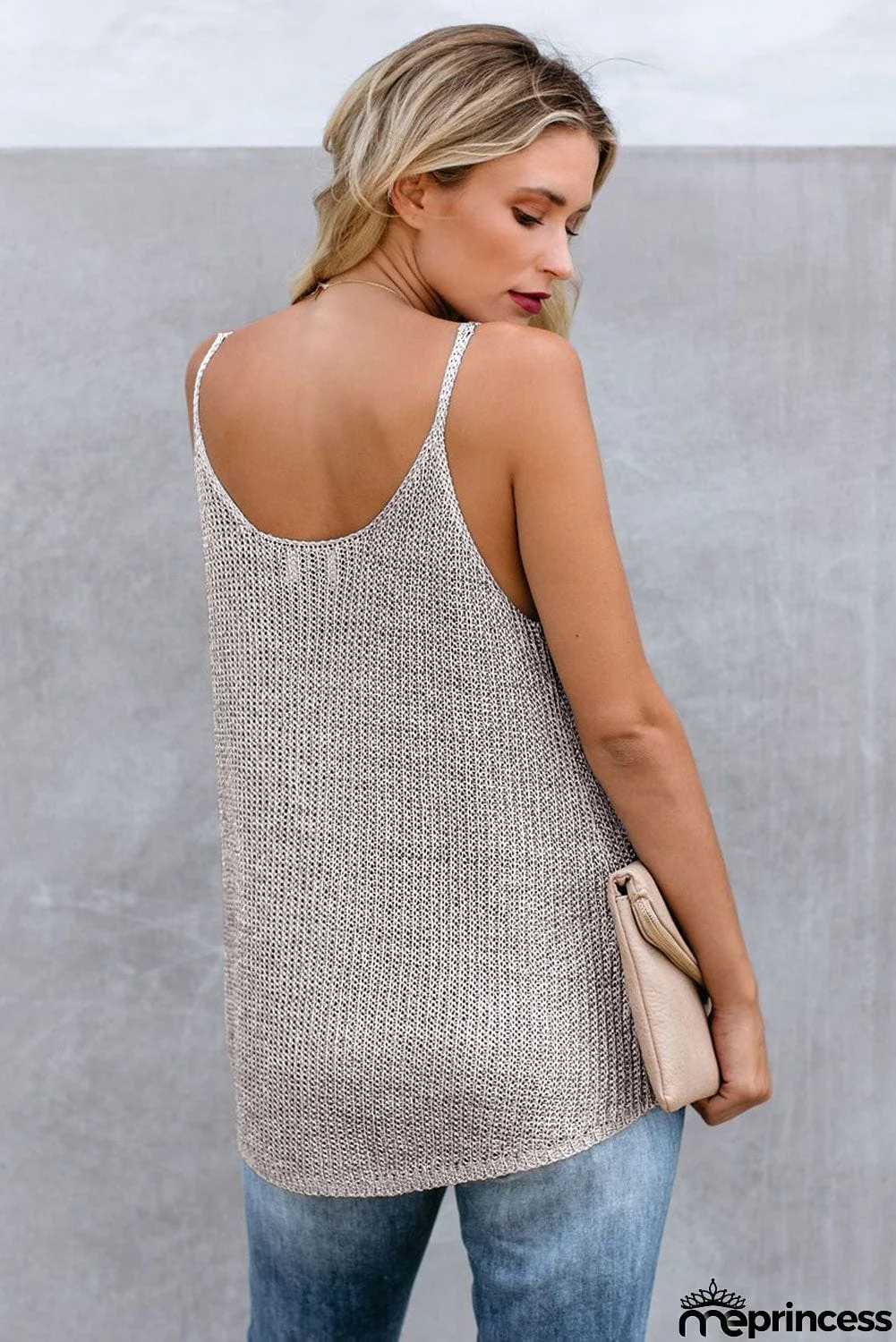 Multicolor Knitted Cami Tank Top