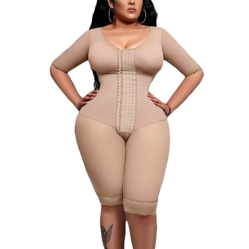 Billionm Colombianas Postpartum Recovery Shapewear Women Full Body Support Arm High Compression Shaping Skims Bodysuit