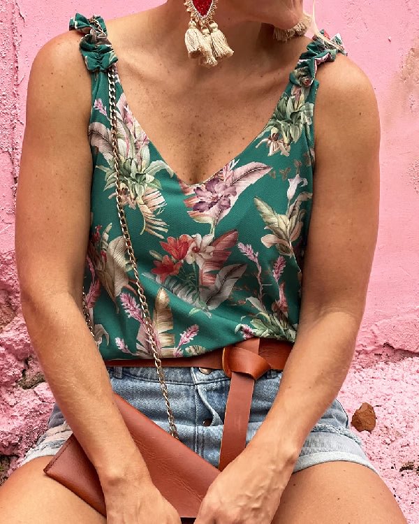 Ladies Camisole Print Vest Top