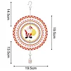 DIY Diamond Painting Double-sided Rotatable Santa Hanging Wind Chime Suncatcher Hanging Kit
