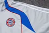 Joyfball 2025/2026 Bayern Munich Half-Pull Training Suit Light gray Retro version Football Shirt 1:1 Thai Quality
