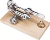 Hot Air Stirling Engine Colourful LED Single Flywheel Education Toy Electricity Power Generator