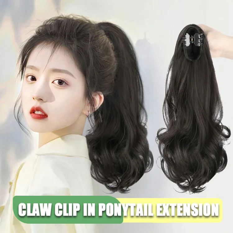 Claw Clip In Ponytail Extension Wavy Hair Extension Pony Tail Hair Pieces