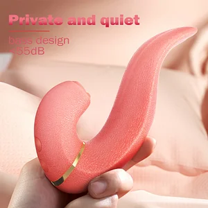 2-in-1 Sucking Tongue and Licking Vibrator